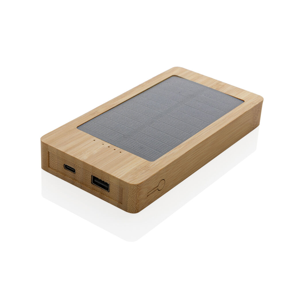 Sunwick 10.000mah Bambus Solar Powerbank