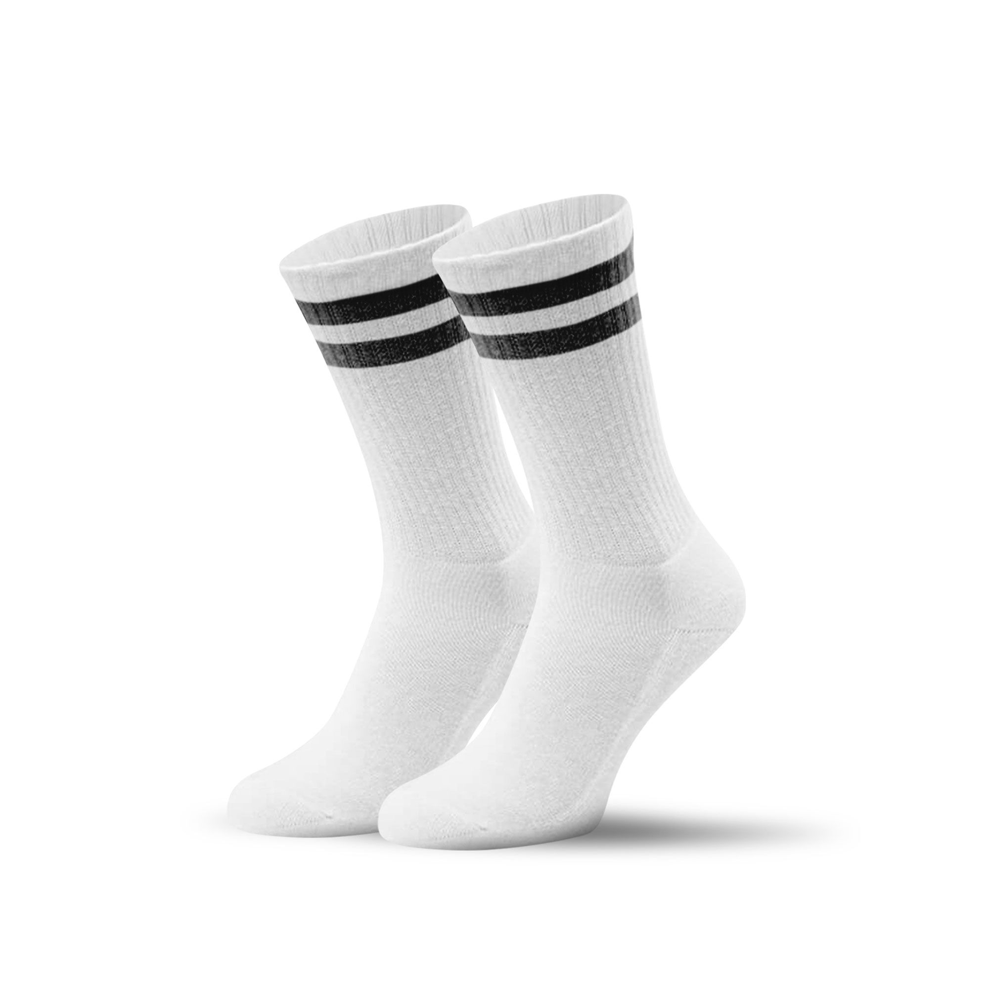 Tennissocken mit Streifen in versch. Farben