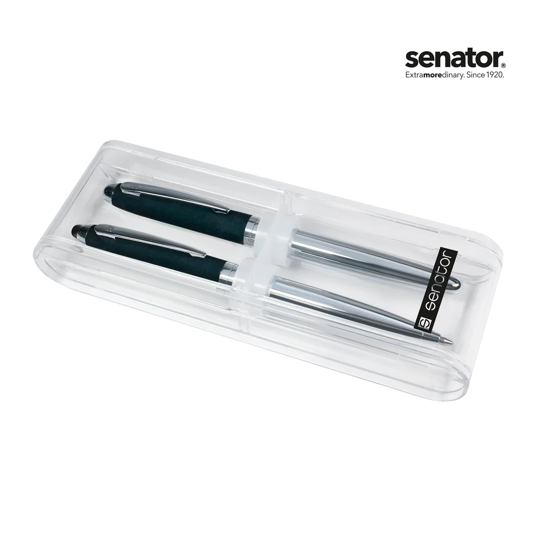 Nautic Soft Touch Set, Kugelschreiber und Rollerball mit Etui , 6297