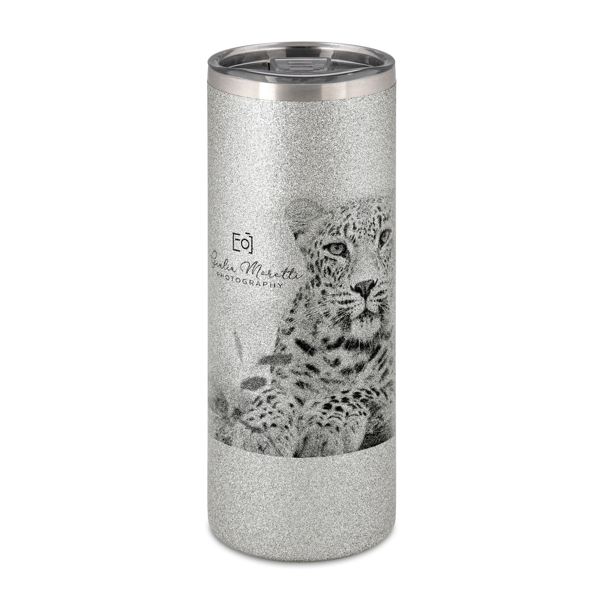 Edelstahl-Thermobecher mit Glitzerpartikeln 20oz